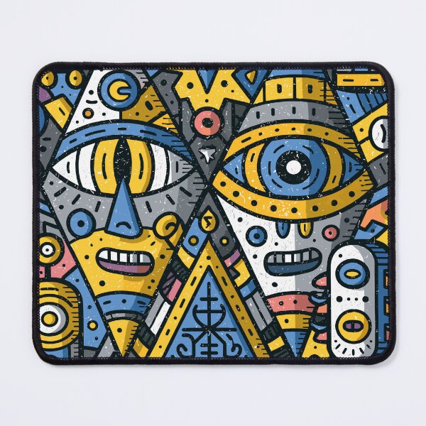 Item preview, Vibrant Abstract Spirit Eyes Pattern designed and sold by Romgora.