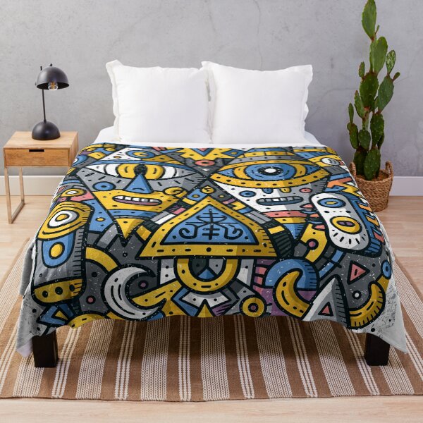 Item preview, Vibrant Abstract Spirit Eyes Pattern designed and sold by Romgora.