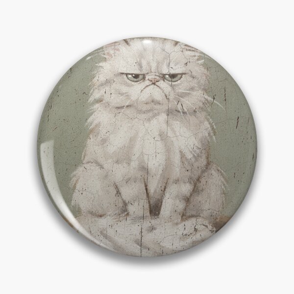 Item preview, Unimpressed White Cat Folk Art designed and sold by PictorialWhimsy.