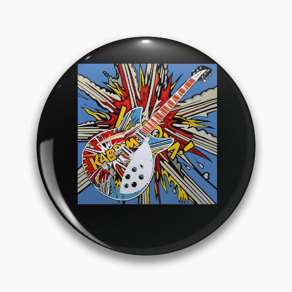 Item preview, Kaboom Pop Art Sixties Rock Mod Electric Guitar designed and sold by JevonCrist.