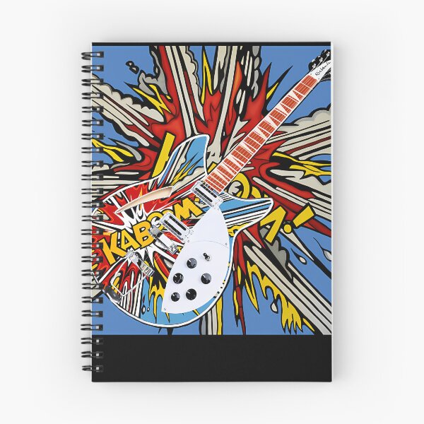 Item preview, Kaboom Pop Art Sixties Rock Mod Electric Guitar designed and sold by JevonCrist.