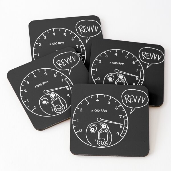 Item preview, REVVV Screaming Redline Tachometer Funny Doodle designed and sold by MUGEN WORKS.