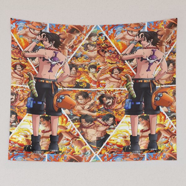 Item preview, One Piece Portgas D. Ace Fire Fist Wallpaper Aesthetic Anime Artwork designed and sold by Matt_Smith.