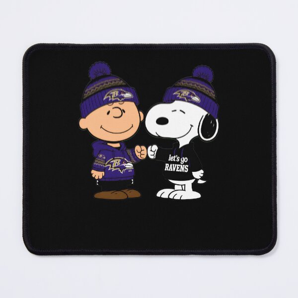Item preview, Charlie Brown Snoopy Fist Bump Ravenss NFL designed and sold by fizzstocmathepa.