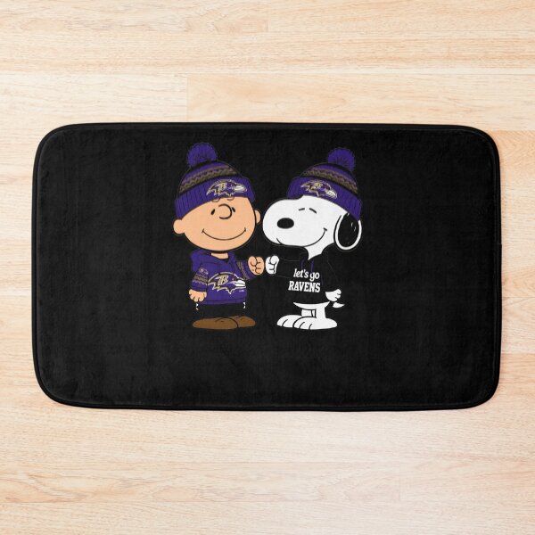 Item preview, Charlie Brown Snoopy Fist Bump Ravenss NFL designed and sold by fizzstocmathepa.