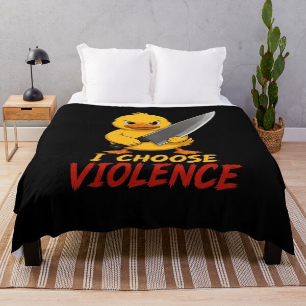 Item preview, I Choose Violence Yellow Duck designed and sold by TheEndDesign.