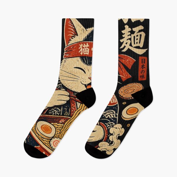Item preview, Lucky Ramen Cat Japanese Ukiyo-e designed and sold by GrinGalore.
