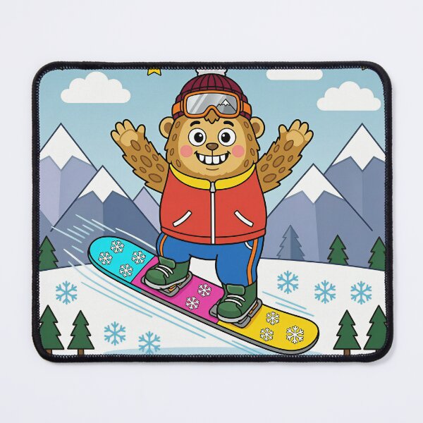 Item preview, Snowboarding Yeti Flat Vector Design designed and sold by DIUMERI.