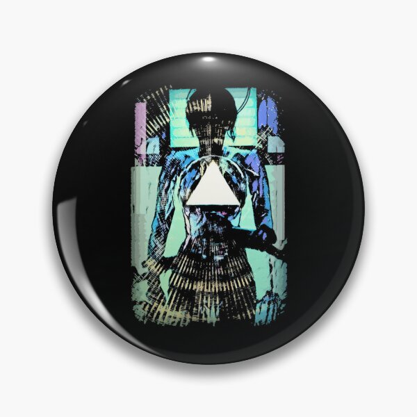 Item preview, Cyborg Silhouette With Bright Triangle On Chest designed and sold by MaxineHoppe.