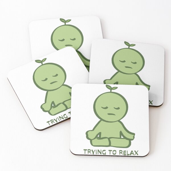 Item preview, Trying to relax smiski designed and sold by Illustrated by Cece.