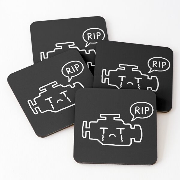 Item preview, RIP Check Engine Light Sad Derpy JDM Doodle designed and sold by MUGEN WORKS.