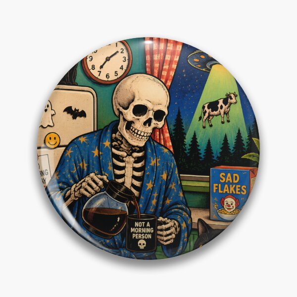 Item preview, Breakfast Is Overrated Skeleton designed and sold by Peac7e.