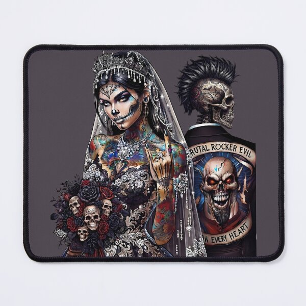 Item preview, Gothic Tattoo Bride Punk Rocker designed and sold by Voodoo Store Paranormal Collections.