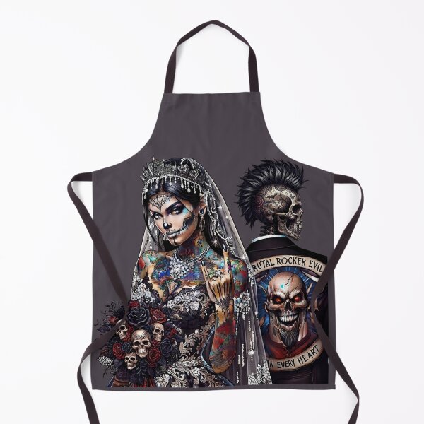Item preview, Gothic Tattoo Bride Punk Rocker designed and sold by Voodoo Store Paranormal Collections.