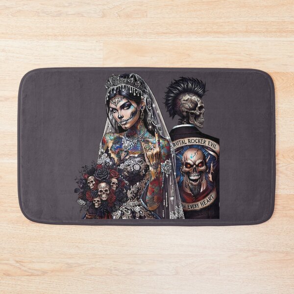 Item preview, Gothic Tattoo Bride Punk Rocker designed and sold by Voodoo Store Paranormal Collections.