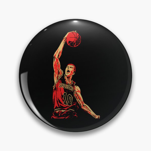 Item preview, Red Basketball Player Dunking Ball Upward designed and sold by MaxineHoppe.