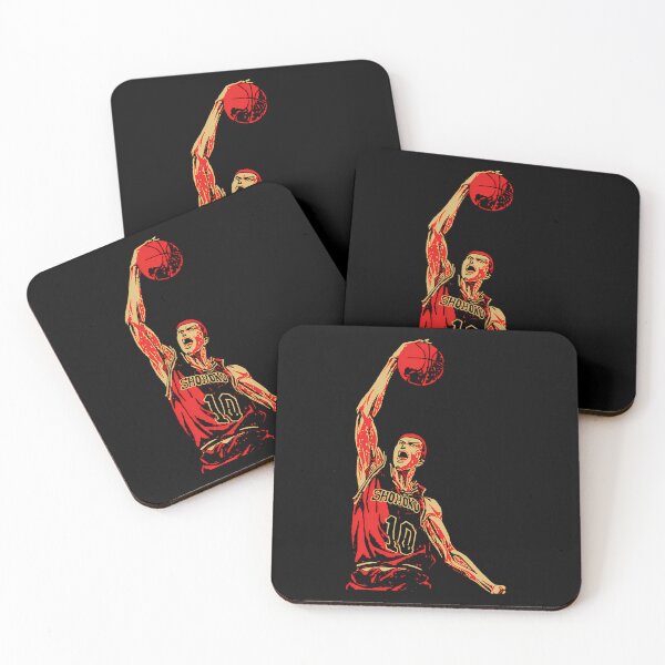 Item preview, Red Basketball Player Dunking Ball Upward designed and sold by MaxineHoppe.