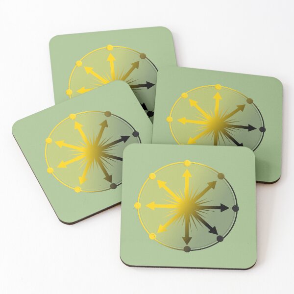 Item preview, Golden Radial Burst Compass Vector Symbol designed and sold by SahmatArt.