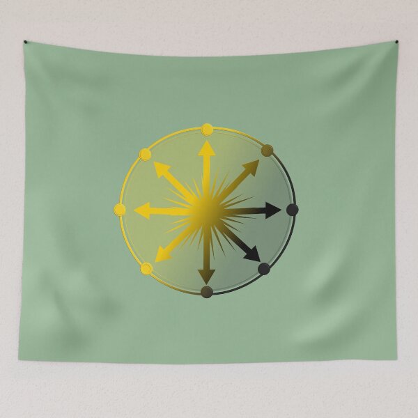 Item preview, Golden Radial Burst Compass Vector Symbol designed and sold by SahmatArt.