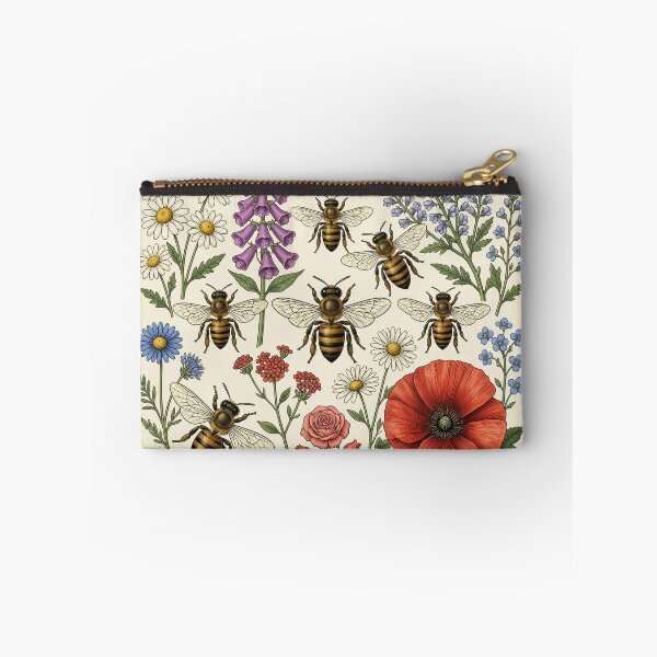 Item preview, Bees & Garden Party Botanical Engraving designed and sold by DIUMERI.