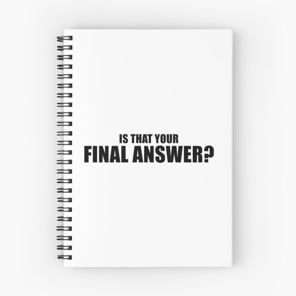 Item preview, Is That Your Final Answer (Black) designed and sold by keatondavi-es.