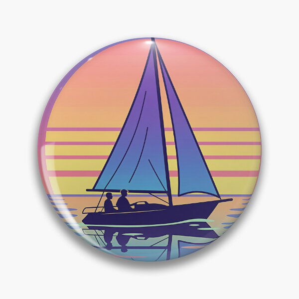 Item preview, Sailing Sunset Dream Vaporwave Print designed and sold by DIUMERI.