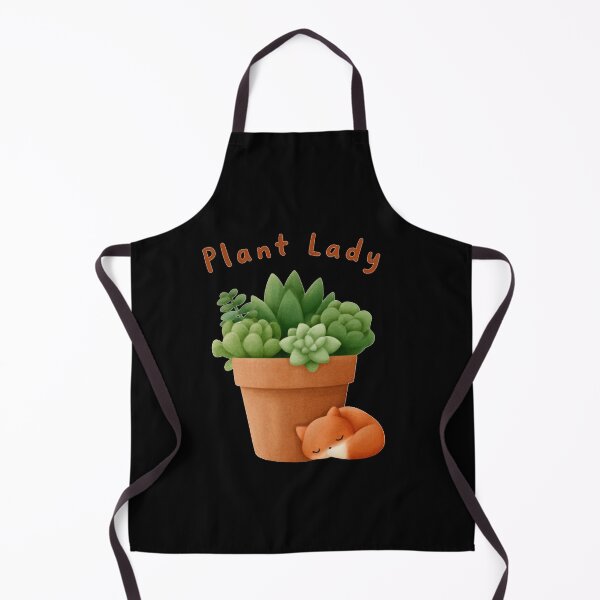 Item preview, Plant Lady Succulent Pot Illustration With Sleeping Fox Cute Terracotta Potted Plant Artwork designed and sold by KanDa-Shop.
