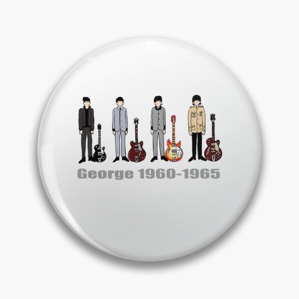 Item preview, George Harrison 1960 - 1965 Cartoon Doodle With Guitars designed and sold by AthenaReilly.