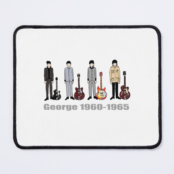 Item preview, George Harrison 1960 - 1965 Cartoon Doodle With Guitars designed and sold by AthenaReilly.