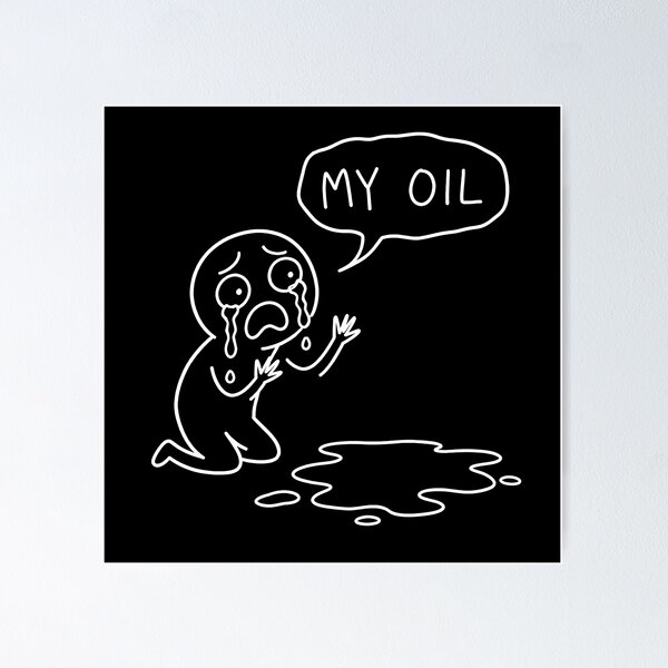 Item preview, MY OIL Crying Over Leak Funny JDM Meme Doodle designed and sold by MUGEN WORKS.