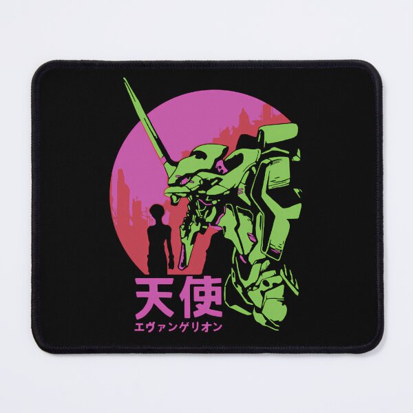Item preview, Green Mecha Head Beside Person Silhouette Against Red Sun designed and sold by MaxineHoppe.