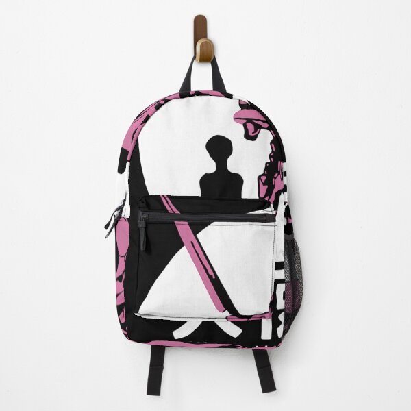 Item preview, Pink Mecha Head Beside Person Silhouette In Front Of Circle designed and sold by MaxineHoppe.