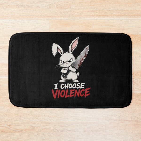 Item preview, I Choose Violence Rabbit designed and sold by TheEndDesign.