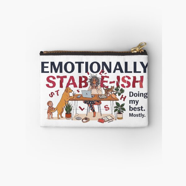 Item preview, Emotionally Stable-ish, Funny Mom Life, Relatable Working Mom, Cozy Home Office, Sarcastic Mental Health Gift designed and sold by justyna-s28.