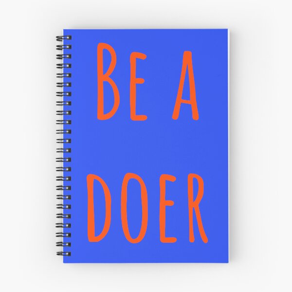 Item preview, Be A Doer Motivational Typography Graphic Art designed and sold by Quote Chaos.
