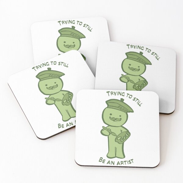 Item preview, Trying to still be an artist smiski designed and sold by Illustrated by Cece.