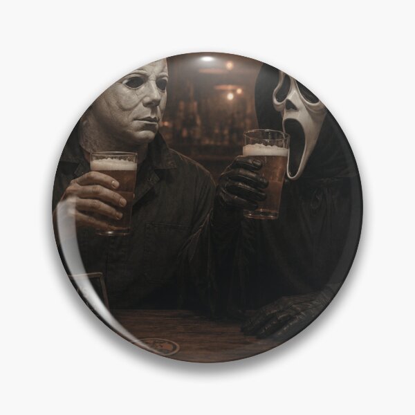 Item preview, Halloween Tshirts Michael Myers Ghost Face Drinking Beers Together designed and sold by Hydlaaksmndriss.