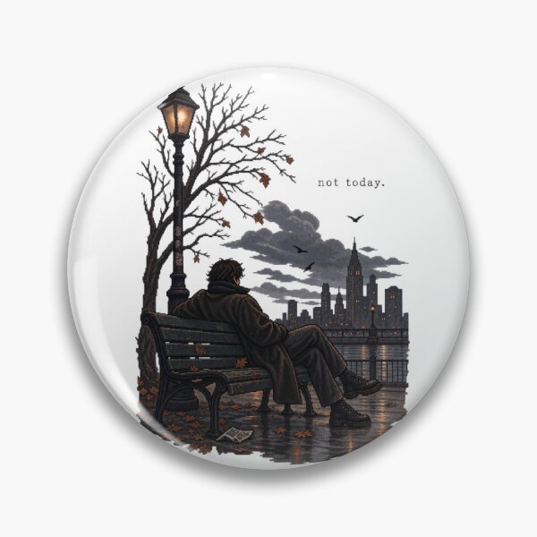 Item preview, Not Today – Dark Retro Pixel Art designed and sold by BYVOK.