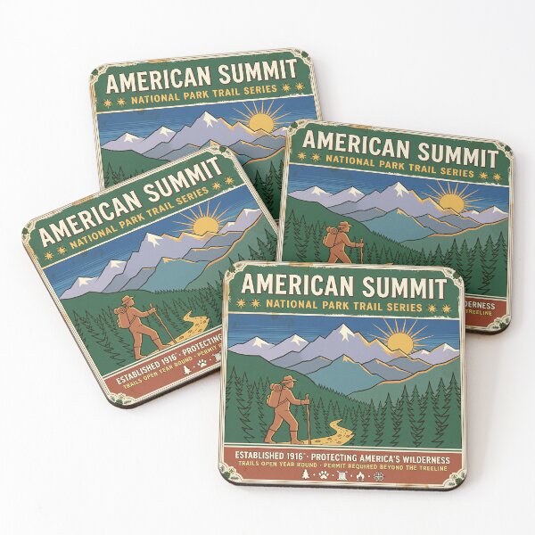 Item preview, Hiking Aesthetic Vintage Travel Poster designed and sold by DIUMERI.