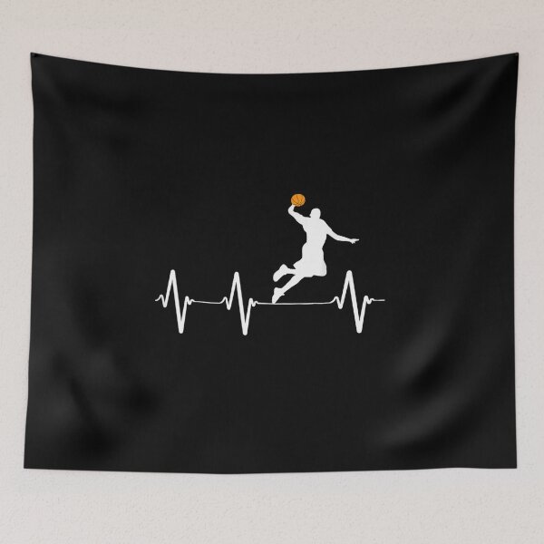 Item preview, Basketball Dunk on Heartbeat Line designed and sold by lilybaker3389.