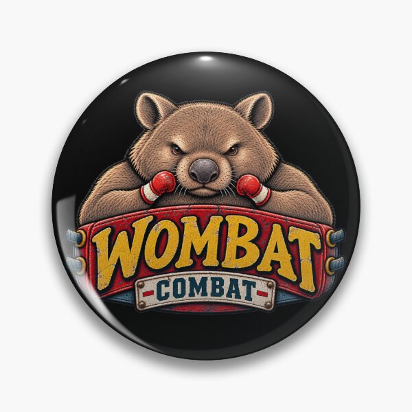 Item preview, Wombat Combat Funny Aussie Boxing Design designed and sold by EverclearDesign.