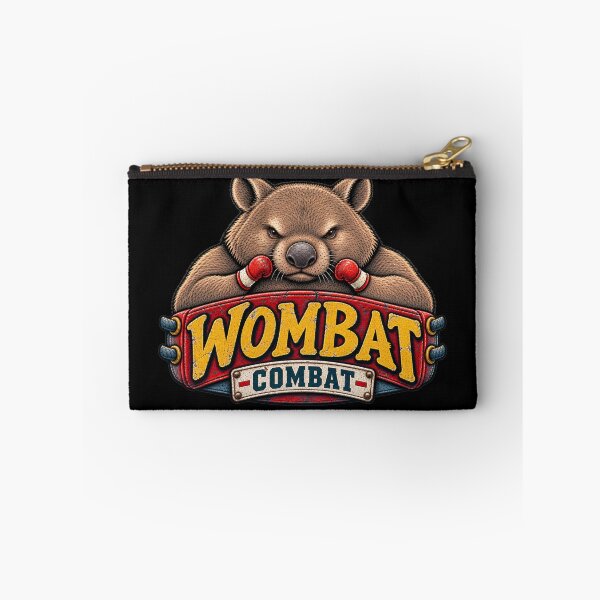 Item preview, Wombat Combat Funny Aussie Boxing Design designed and sold by EverclearDesign.