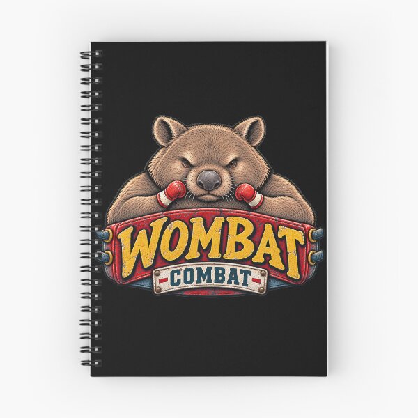 Item preview, Wombat Combat Funny Aussie Boxing Design designed and sold by EverclearDesign.