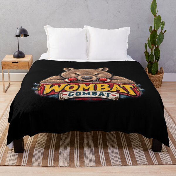 Item preview, Wombat Combat Funny Aussie Boxing Design designed and sold by EverclearDesign.