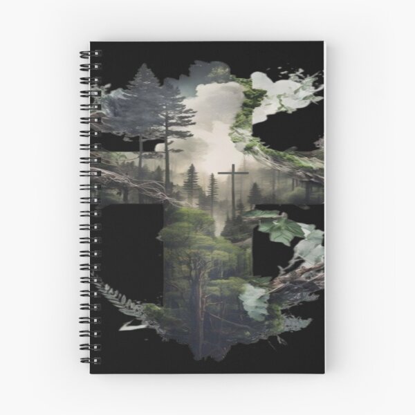 Item preview, Forest Nature Cross Christian Woodland Design designed and sold by BaddieNz.