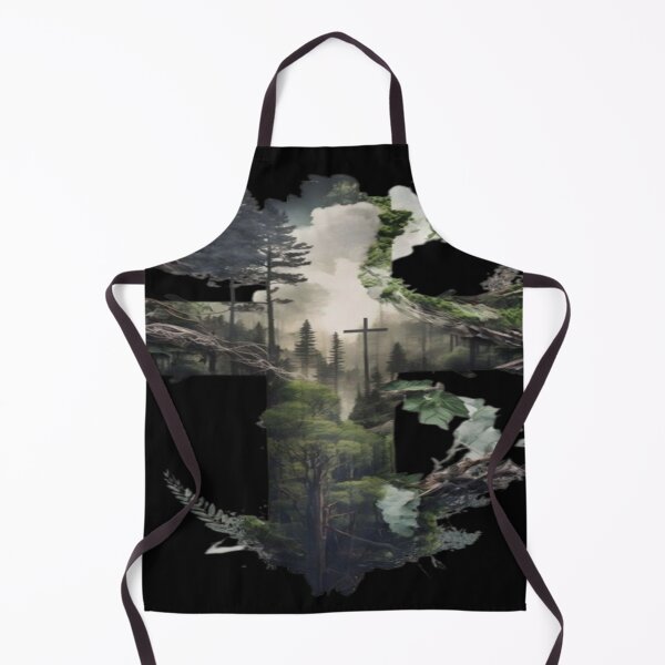 Item preview, Forest Nature Cross Christian Woodland Design designed and sold by BaddieNz.
