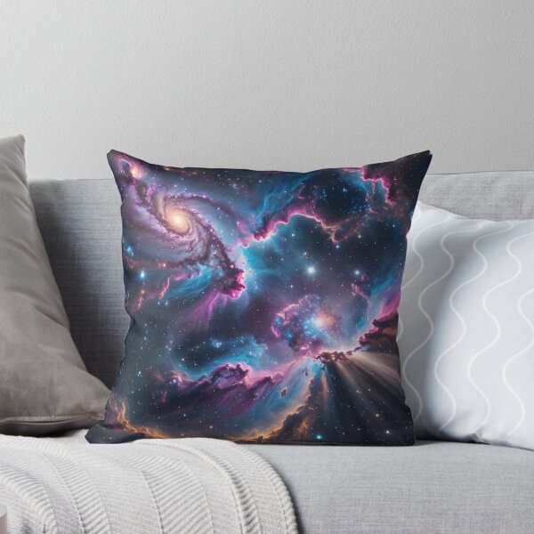 Item preview, Cosmic Nebula Galaxy Space Art | Pink Blue Cosmic Universe designed and sold by DreamyWallVibes.