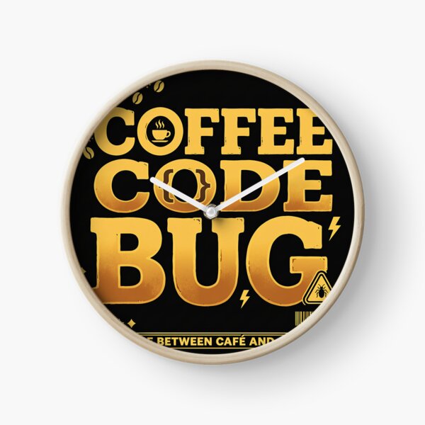 Item preview, Coffee Code Bug Bold Typography Tee designed and sold by DIUMERI.
