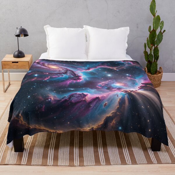 Item preview, Cosmic Nebula Galaxy Space Art | Pink Blue Cosmic Universe designed and sold by DreamyWallVibes.