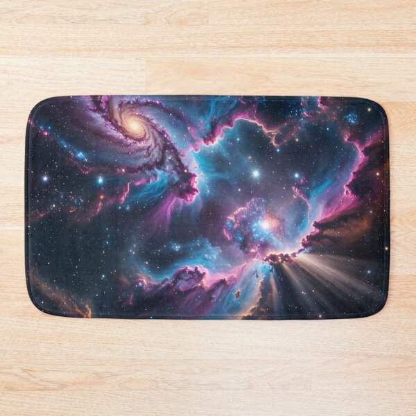 Item preview, Cosmic Nebula Galaxy Space Art | Pink Blue Cosmic Universe designed and sold by DreamyWallVibes.